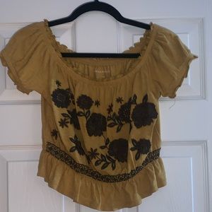 Small American Eagle Peasant Top